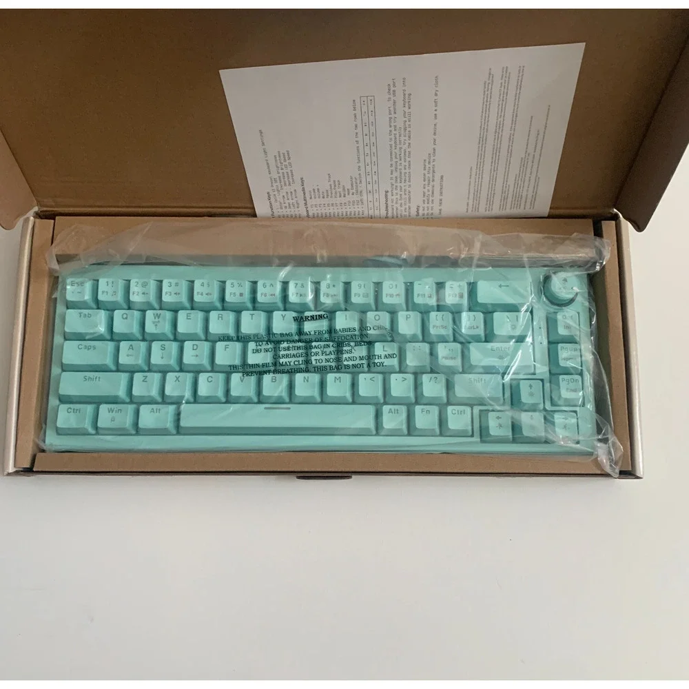 NORTH Compact Mechanical Keyboard 65% Wired Rainbow Lit Keyboard NEW